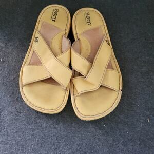 Born Size 7W Beige Women’s‎ Sandals